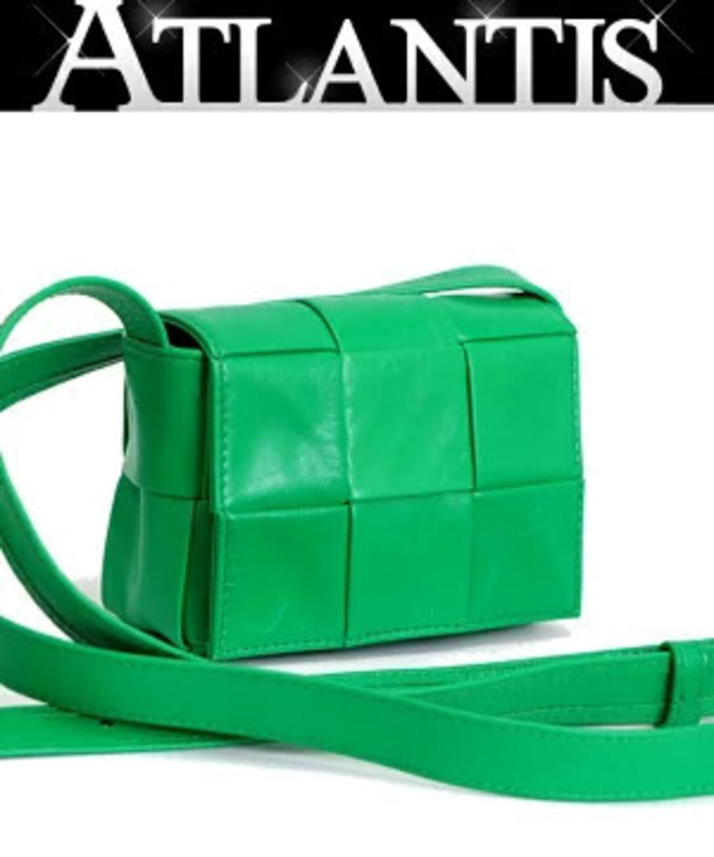 Bottega Veneta Candy Cassette Shoulder Bag Leather Paraquito